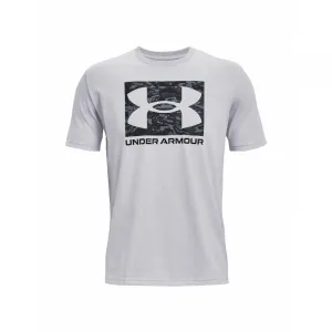 Pánske tričko s krátkym rukávom UNDER ARMOUR UA ABC CAMO BOXED LOGO SS-GRY