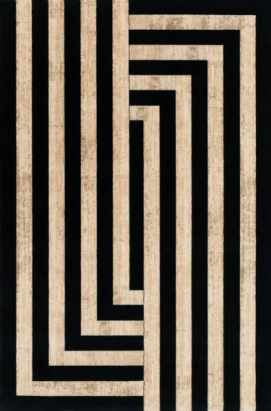 Koberec Agnella Agnus Art Deco II čierny
