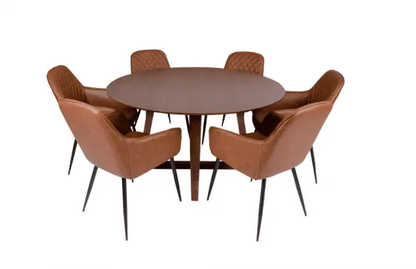 Elvisia Jedálenský stôl HELLERUP | orech 137 cm
