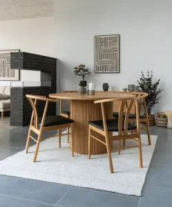Elvisia Jedálenský stôl BOAVISTA | prírodná 120 cm