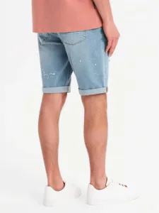 Originálne pánske kraťasy rifľové- svetlomodré