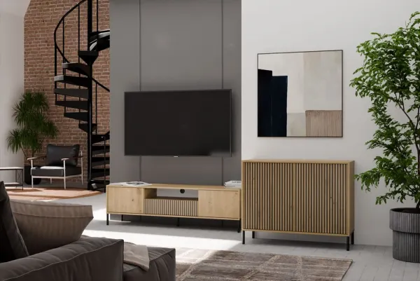TP Living Komoda Kamaro 2D Slim 103 cm dub Artisan