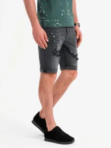 Originálne pánske kraťasy rifľové- šedé
