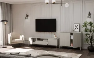TP Living Komoda Kamaro 2D štíhla 103 cm kašmír