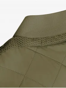 Kaki dámska dlhá prešívaná vesta Geox