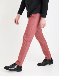 Vínové pánske chino nohavice Celio Tocharles