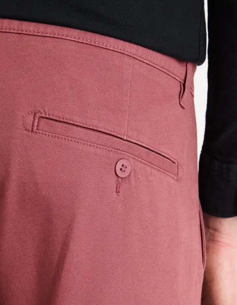 Vínové pánske chino nohavice Celio Tocharles