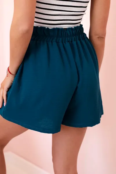 Legínovo Šortky so šnúrkou v páse khaki Farba: Námornícka, Veľkosť: UNI