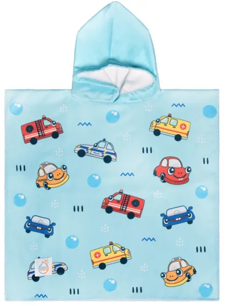 Dětské pončo aquakiddo poncho cars s