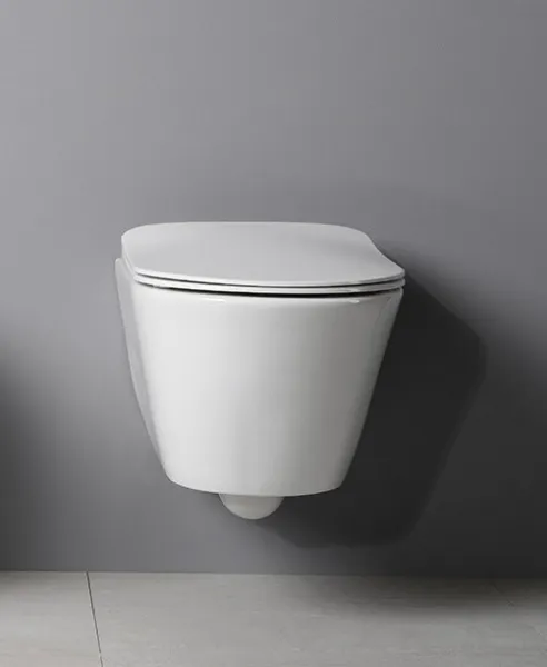 SAPHO - AVVA závesná WC misa, Rimless, 35,5x53cm, biela 100314