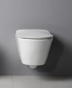 SAPHO - AVVA závesná WC misa, Rimless, 35,5x53cm, biela 100314