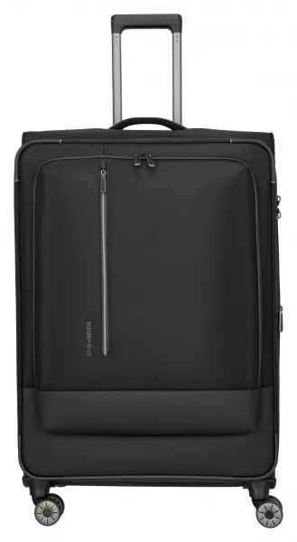 Veľký textilný kufor na kolieskach Travelite Crosslite XL Black