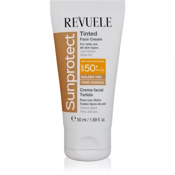 Revuele Sunprotect Tinted Face Cream tónovací ochranný krém SPF 50+ odtieň Golden Tint 50 ml