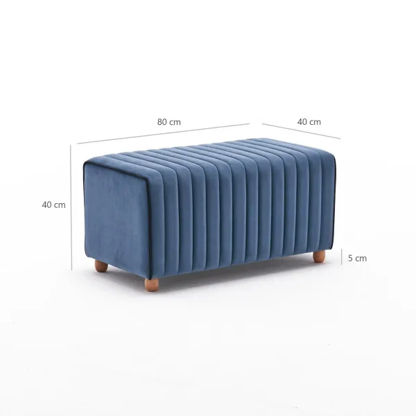 Stolička Mabel Pouf Blue