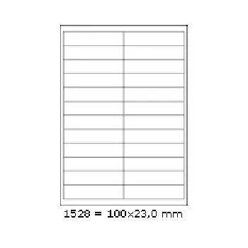 Samolepiace etikety 70 x 48 mm, 18 etikiet, A4, 100 listov
