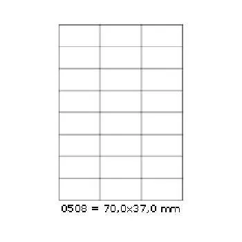 Samolepiace etikety 70 x 37 mm, 24 etikiet, A4, 100 listov