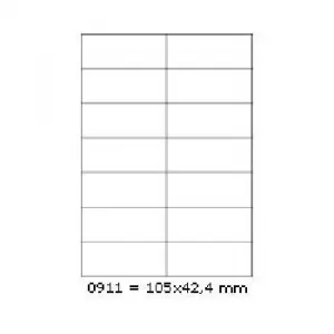 Samolepiace etikety 105 x 42,4 mm, 14 etikiet, A4, 100 listov