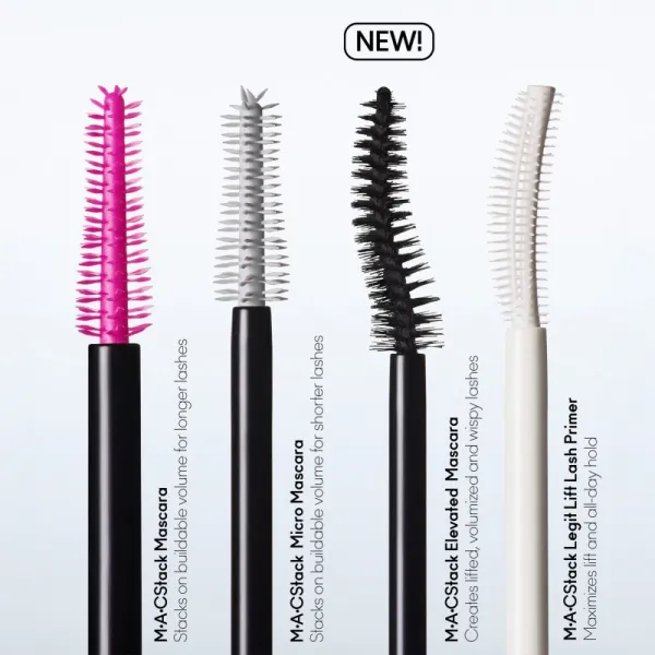 MAC Cosmetics MACStack Elevated Mascara dlhotrvajúca riasenka pre objem a natočenie mihalnic 12 ml