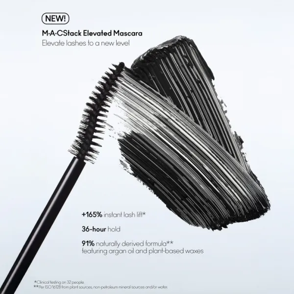 MAC Cosmetics MACStack Elevated Mascara dlhotrvajúca riasenka pre objem a natočenie mihalnic 12 ml