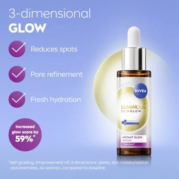 NIVEA Luminous 630 Skin Glow rozjasňujúce pleťové sérum 30 ml