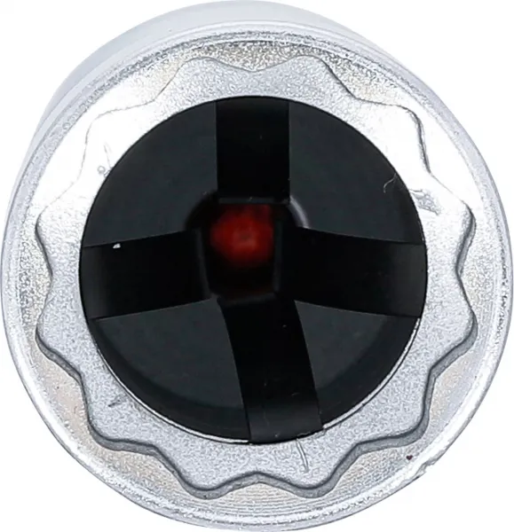 BGS Technics Hlavica na zapaľovacie sviečky, 12-hran, s prídržnou pružinou, 3/8", 21 mm