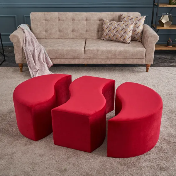 Stolička Alya Pouf Red