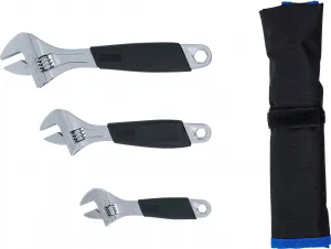 BGS Technics Sada nastaviteľných kľúčov s plastovou rukoväťou Softgrip | 3-dielna BGS1446