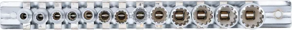 BGS Technics 13-dielna sada nástrčných hlavíc s 1/4" (6,3 mm) Gear Lock BGS 2150