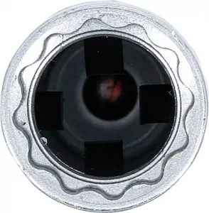 BGS Technics Gola hlavica na zapaľovaciu sviečku s prídržnou pružinou, 12-hran | 16 mm, 10 mm (3/8") račňa (BGS 2391)