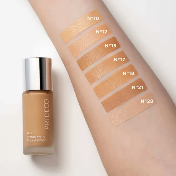 ARTDECO Rich Treatment Foundation rozjasňujúci krémový make-up odtieň 485.10 Sunny Shell 20 ml