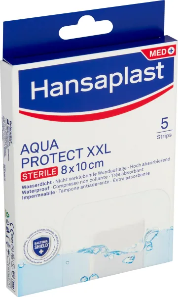Hansaplast MED AQUAPROTECT XXL Sterile náplasť 8cm x 10cm, 5ks