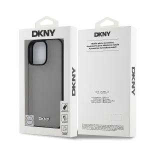 DKNY PU LEATHER SILVER Ochranný kryt Apple iPhone 16 Pro Max šedý