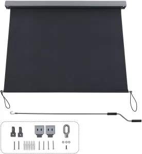 SONGMICS Vertikálna markíza Orrine 250x160 cm sivá