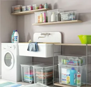 CURVER Úložný box T BOX S 20L s vekom | transparentná