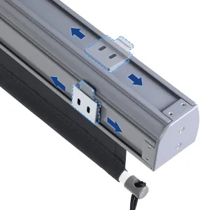 SONGMICS Vertikálna markíza Orrine 250x160 cm sivá