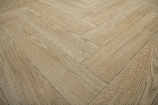 PVC podlaha Hightex Leyton 609M rybia kosť, béžová hnedá