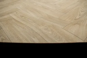PVC podlaha Hightex Leyton 609M rybia kosť, béžová hnedá