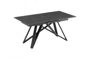 LuxD Rozťahovací keramický stôl Callen 160-200cm grafit