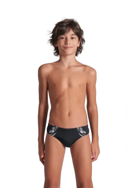 Arena performance poseidonia briefs boys black/white 152cm