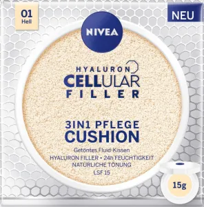 NIVEA Hyaluron Cellular Filler Cushion make-up v hubke 3v1 odtieň 01 Light 15 g