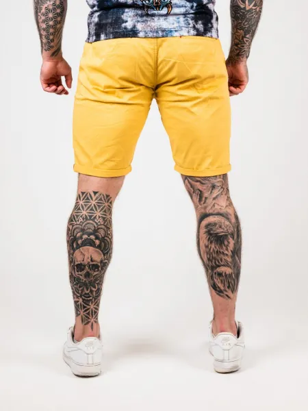 Pánske kraťasy CIPO & BAXX CK272 MUSTARD Farba: Žltá, Konfekčná veľkosť: W38