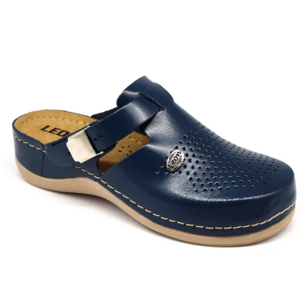 Leon 900 Dámska pracovná celokožená zdravotná obuv 41 - 26cm, čierna, 4,5 cm