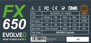 Evolveo FX 650 650W FX650