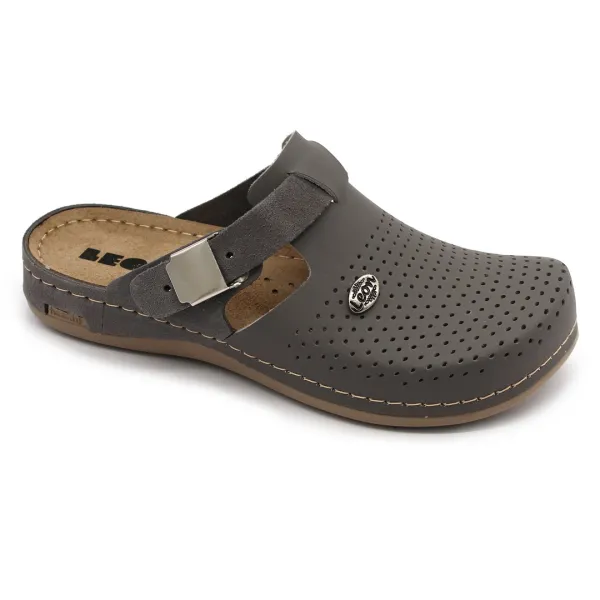 Leon 950 Dámska pracovná celokožená zdravotná obuv 40 - 26cm, čierna, 2,5 cm