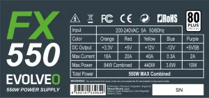 EVOLVEO FX 550 550W czefx550