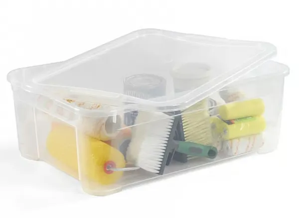 CURVER Úložný box T BOX M 32L s vekom | transparentná