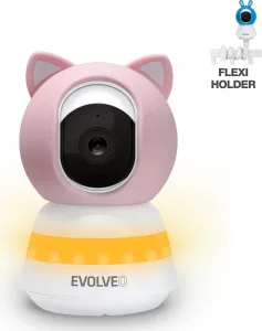 EVOLVEO Baby Monitor N5 - Set videochůvičky s 360° dohledem, obousměrnou komunikací a ukolébavkami,