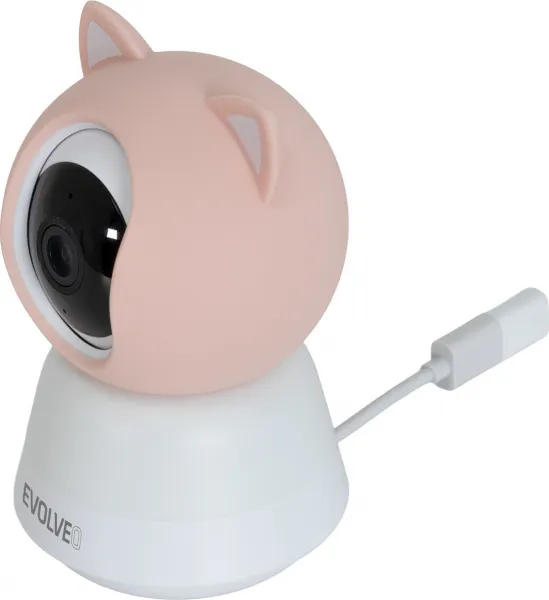 EVOLVEO Baby Monitor N5 - Set videochůvičky s 360° dohledem, obousměrnou komunikací a ukolébavkami,