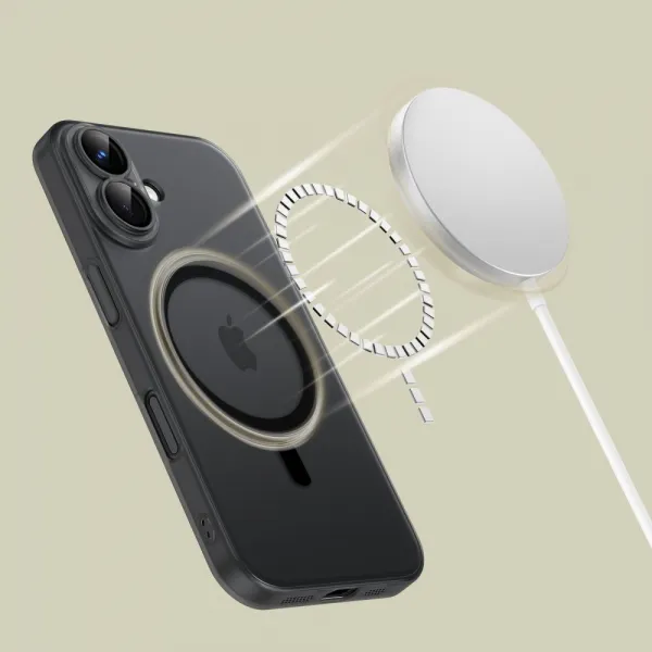 Tech-Protect MagSlime MagSafe kryt na iPhone 15 Pro, čierny