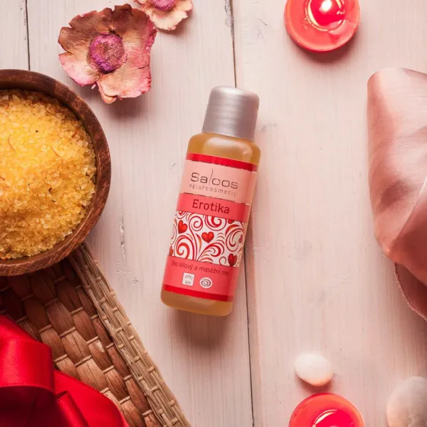 Telový a pleťový masážny olej Erotika SALOOS Naturcosmetics 50ml